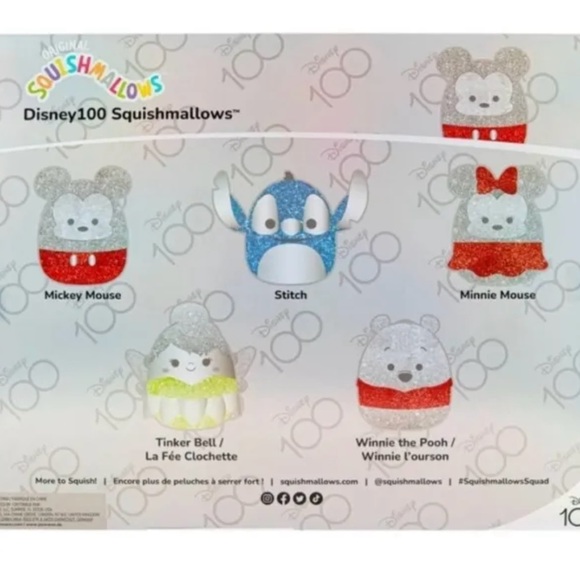 Disney's 100th anniversary Mickey, Minnie, Tinker Bell, Winnie the Pooh & Stitch - Picture 4 of 4